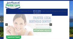 Desktop Screenshot of berthouddentalcare.com